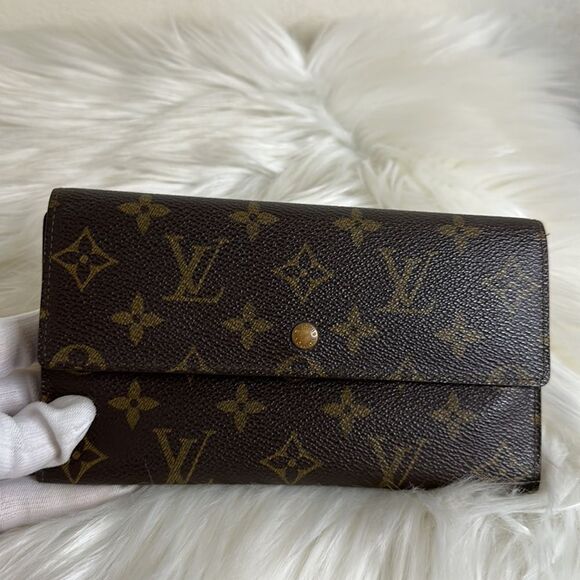 💯Authentic Louis Vuitton Monogram Trifold Long Wallet🍀 - Picture 13 of 14